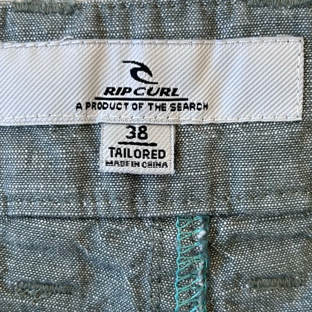 Rip Curl Brand  Men’s Flat Front 9” Shorts Green‎ Size 38 Tailored